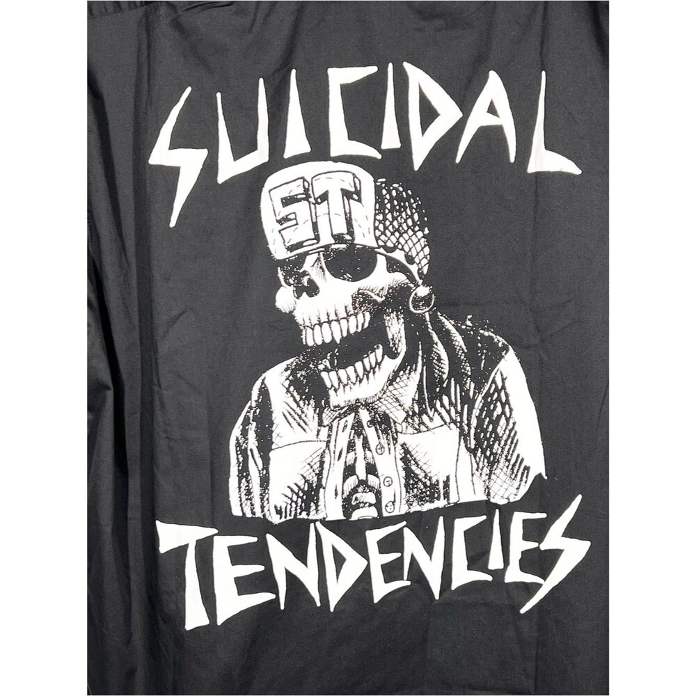 Dixxon Workforce Suicidal Tendencies Short Sleeve Button Up Shirt Skull XL - Picture 6 of 12